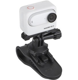 Resim Insta360 Sunnylife Zj585 Sun Visor Kamera Montajı Hızlı Serbest Bırakma Tutucu 360 Derece Dönen Vlog Braketi Siyah 