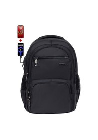 Resim Dada 04 Siyah Laptop Sırt Çantası 14-15,6 İnç Usb Aparat Ortopedik Sırt Darbe Emici Koruma 