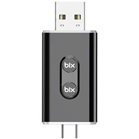 Resim Bix CB02 Kablosuz CarPlay Ve Android Auto USB-A - USB-C Çift Uçlu Kabloludan Kablosuza Çevirici Adaptör Bluetooth Araç Kiti 