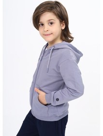 Resim Toontoy Kids Toontoy Erkek Çocuk Baskılı Hırka Koyu Gri 