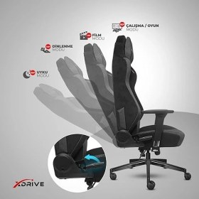 Resim Hira Profesyonel Oyuncu Koltuğu Gri/siyah 