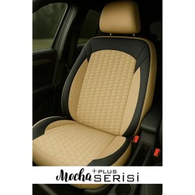 Resim Huyundai I20 2015 2020 Uyumlu Moka Plas Serisi Bej Oto Kılıfı Tam Set 