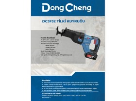 Resim CTR Ticaret Dong Cheng DCJF32 20V 4.0AH Çift Akülü Kömürsüz Tilki Kuyruğu Testere 