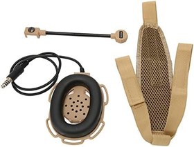 Resim Radyo Tek taraflı Kulaklık, Sol Ve sağ uygulamalı Net Ses 150Hz-500Hz (Kahverengi) 