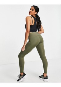 Resim Nike One Performance Training Dri-fit Leggings Toparlayıcı İç Cepli Haki Yeşil Tayt Yeşil 