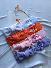 Resim Baby Tweety 8'li Kombin El Yapımı Kız Bebek Bandana & Babet Çorap 