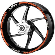 Resim Deeb Yamaha X-Max Jant Şeridi Turuncu Beyaz Model X 