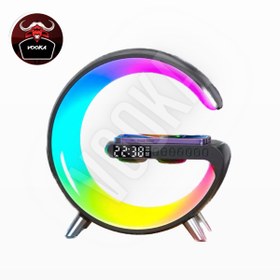 Resim HEJARON Vilya G Bluetooth Hoparlör 15w Hızlı Şarj Gece Lambası Alarm Özel Asistan Led Ambiance 5in1 