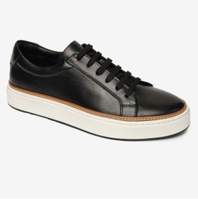 Resim Greyder Erkek Siyah Hakiki Deri Sneaker Ayakkabı 4K1SA64623 