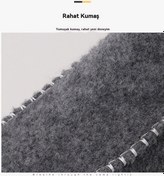 Resim Sıcak Kadın Kar Botları İçin Peluş Ve Kalınlaştırılmış Kısa Botlar Gri 