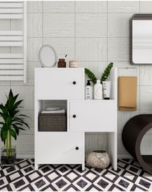 Resim dekoronya Montana Banyo Dolabı Beyaz 