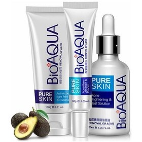 Resim Bioaqua Pure Skin Sivilceye Meyilli Ciltler için Bakım Seti 3'lü 