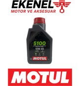 Resim Motul 5100 10W-40 4T Yarı Sentetik Motosiklet Yağı 1 Litre | Ester Teknolojisi 