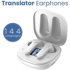 Resim Meanyou B11 Çeviri Kulaklıkları Gerçek Zamanlı Bluetooth Kulaklıklar Tercüman 144 Dil Eşzamanlı İş Tercüme Kulaklıkları - Beyaz 