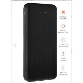 Resim Snapmax SNP-300 10.000 mAh USB - Type-C - Micro Powerbank Siyah 