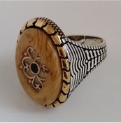 Resim Omar Silver Erkek Mineli Gümüş Yüzük Mrd02 