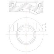 Resim MAHLE 081PI00105000 Piston 84.00 Mm (Std) BMW E90 E91 E92 F10 F30 F31 F32 F33 F34 F83 325D 330D 335D 430D 530D 535D F36 430D 11257805329 (WK682992) 