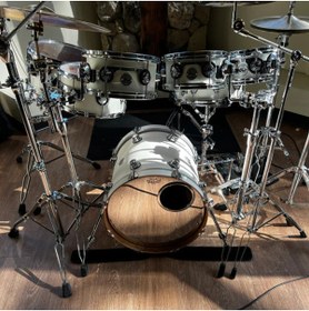 Resim Gruv Gear NM-BLK-DBL Nanomat Akustik Davul Matı (Double Pedal) | Çift Pedal İçin Genişletilmiş Alan 