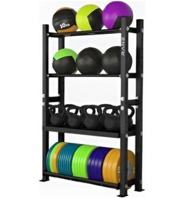 Resim Ağırlık Plakası Medicine Ball Kettlebell Standı 