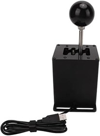 Resim PC USB Simülatör Vites Değiştirici, 8 Hızlı Yarış Oyunu Sıralı H Vites Değiştirici Mikro Anahtar Sensörü Thrustmaster T300 T500 Direksiyon için, 7+R (8 Vitesli) 