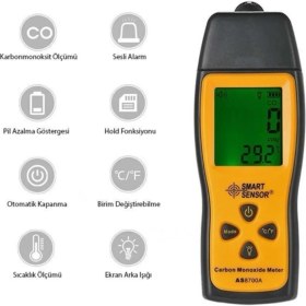 Resim Normadia Yüksek Hassasiyetli Karbonmonoksit Gazı Dedektörü, Güvenli ve Güvenilir Kullanım 