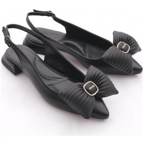 Resim Dgn 2888-1 Kadin Fiyonk Detayli Babet Siyah 