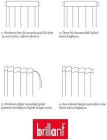 Resim Blackout Karartma Güneşlik Fon Perde Pilesiz (Düz Dikim) Ekstraforlu - Açık Gri, 170 x 230 