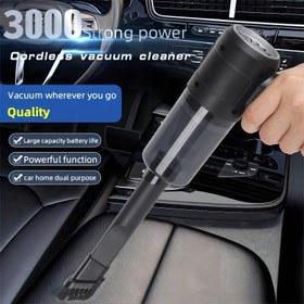 Resim Elde Taşınabilir Kablosuz Elektrikli Süpürge, Emme Gücü 3KPA, Lityum Pil, Hafif ve Taşınabilir, Çatlak Aracı ile, Ev, Araba, Evcil Hayvan Tüyü, Toz, Araba Vakumu için Uygun 