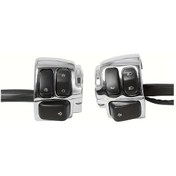 Resim Hightower Premium Switch Gövde 2 Adet 25mm 1" Kol Switch Gövde Kablolama Teli Dyna Sportster 883 1200 Xl Vrod 