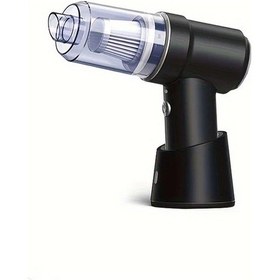 Resim Fochsia Kablosuz Araç Elektrikli Süpürgesi, 2si 1 Arada Multifonksiyonel Black Emiş Ve Üfleme, Şarj Tabanlı El Tipi Ev Ve Araç Temizlik Aleti 