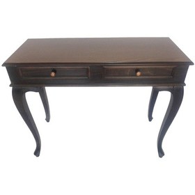 Resim Masifart 100 Cm Siyah Eskitme Dresuar Makyaj Masası Çekmeceli Siyah 