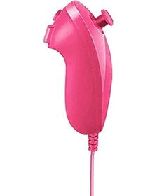 Resim Pembe-1 Adet-sol Sağ El Nunchuck Wii İçin El Kavisli Oyun Kolu Denetleyicisi İçin Nintendo Wii Oyun Denetleyicisi Nunchuck Wii Gamepad İçin 