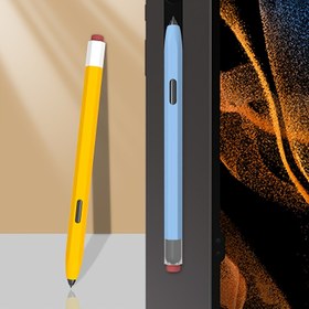 Resim S6 Lite, S7 FE, S8, S9, S10Ultra Tablet Stylus için Kalem Kutusu Yumuşak Silikon Darbeye Dayanıklı Koruyucu Kılıf 