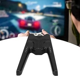 Resim PUSOKEI Oyun kontrol cihazı şarj kolu, USB-C V şeklinde denetleyici şarj cihazı tutucu sap, sol sağ oyun kolu 