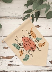 Resim Salon Duvar Dekoru, Pinterest Oda Dekoru, Boho Kanvas Flama Askılı Duvar Örtüsü Ve Süsü NO:496 - Renkli - 16 / 70 x 100 