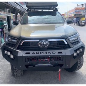 Resim AVCILAR OTO TUNING Toyota Hilüx 2021+2022 Bumper Ön Çelik Tampon Aqm-m50 