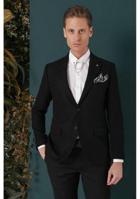 Resim Efor C 660 Slim Fit Siyah Spor Ceket Siyah 