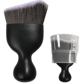 Resim Maiyame Araç İç Detay Temizleme Fırçası - Yumuşak Eğik Tüy, Otomatik Toz Toplama, Ev Ve Araçta Kullanım, Klima Çıkışları Ve Panel Temizliği Kahve/beyaz 