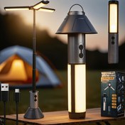 Resim 3-in-1 Çok Amaçlı Teleskopik Kamp Lambası, USB Şarj Edilebilir Pil, LED El Feneri ve Çadır Lambası - Taşınabilir Kamp, Yürüyüş, Acil Durumlar için Dış Mekan Aydınlatması - Dayanıklı ABS Malzeme, Düğme Kontrolü, 36V Güvenli Voltaj, Kamp Aksesuarları, Yürüyüş Gereksinimleri, Şık Tasarım, Sağlam Yapı, Kamp Lambası, Kamp Ekipmanı, Şarj Edilebilir Işık, Kamp Aksesuarı, Kamp Lambası 