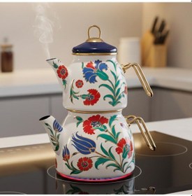 Resim Serenk Emaye Çaydanlık 3.2 Lt Çok Renkli 