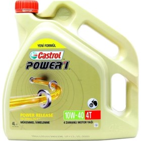 Resim Castrol Power 1 4t 10w-40 Motosiklet Yağı 4 Lt 