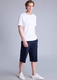 Resim DeFacto Relax Fit Sweatshirt Kumaşı Uzun Şort T4693AZ26SM Erkek 