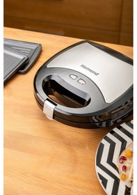 Resim Homend Toastbuster 1322H Waffe&Tost Makinesi (Çıkartılabilir Plakalı) 