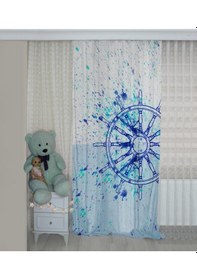 Resim Dümenli Bip158 Çift Kanat Çocuk Odası Fon Perde 