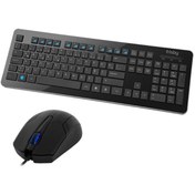 Resim Hızlı Stok Frısby Fk-158qu Usb Q Tr Mm Siyah Kablolu Klavye Mouse Set 