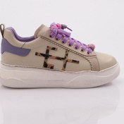 Resim Dgn 1023 Kadin Sneaker Ayakkabi 1023-2007-R11312 Bej - Mor 
