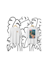 Resim Samsara Serisi No:2 T-shirt - Beyaz 