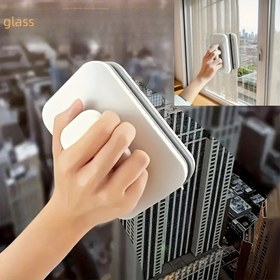 Resim Güçlü Vantuzlu Manyetik Çift Taraflı Pencere Temizleyici - Dayanıklı ABS El Aleti, 3-10mm Kalınlığında Pencereler, Zeminler, Arabalar, Banyolar İçin Uygun - Ev ve Ticari Kullanım, Ergonomik Tasarım | Yüksek Katlara Yönelik Temizlik Kapasitesi, Pencere Temizleme Aracı 