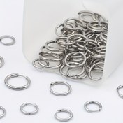 Resim 20 Adet Paslanmaz Çelik Halka Tokalar 12-21mm - Kararmaz ve Solmaz, Kolye Bileklik Küpe DIY Takı Yapımı için Güvenli Bağlantı Parçaları, Cilalı Yüzey, Faderesistant Malzeme 