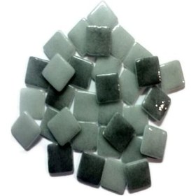 Resim 2,5 X 2,5 X 0,4 CM Filesiz Gri Cam Mozaik 300 Adet/ 1 Paket 